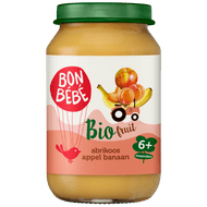 Bonbébé Fruithapje 6+ maanden abrikoos-appel-banaan