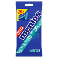 Mentos Kauwgom breeze mint 3 stuks