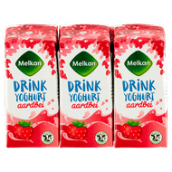 Melkan Drinkyoghurt aardbei