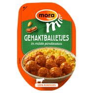 Mora Gehaktballetjes in milde pindasaus