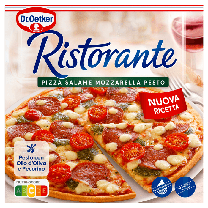 Dr. Oetker Ristorante pizza salame mozzarella pesto