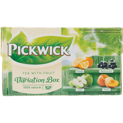 Pickwick Vruchtenthee fruitvariatie groen kop 20 zakjes
