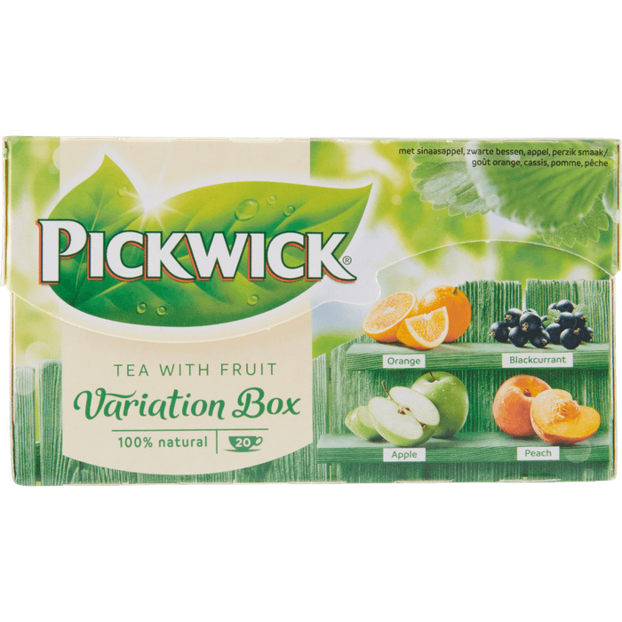 Pickwick Vruchtenthee fruitvariatie groen kop 20 zakjes