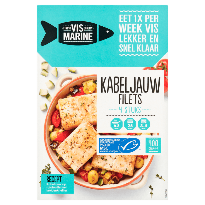 Vis Marine Kabeljauwfilet 4 stuks