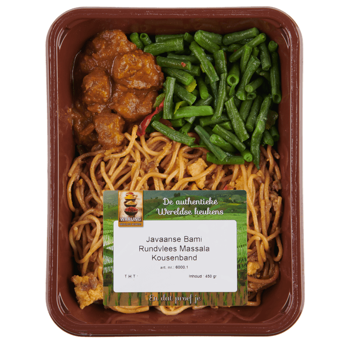 Warung Javaanse bami met rundmassala en kousenband