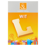 Baronie Chocoladeletter wit (willekeurige letter)