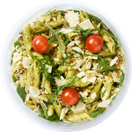 Healthy Hand Salade pasta pesto