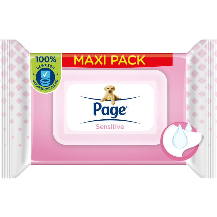 Page Vochtig toiletpapier sensitive