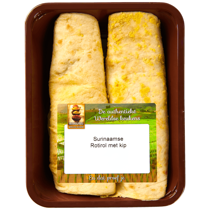 Warung Surinaamse roti-rol met kip