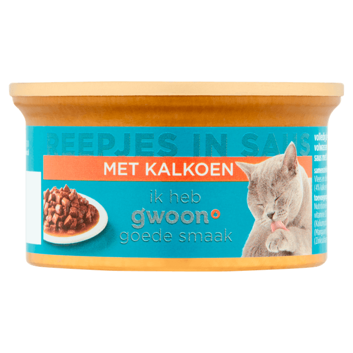 G'woon Kat reepjes kalkoen in saus