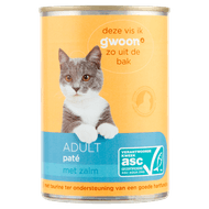 G'woon Kattenvoer adult pate zalm