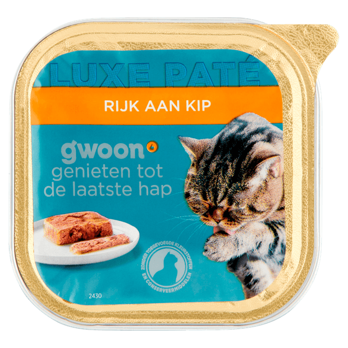 G'woon Kattenvoer alu pate kip