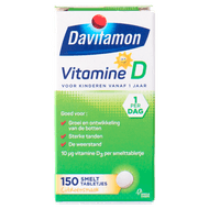 Davitamon Vitamine d smelttabletten kinderen citroen