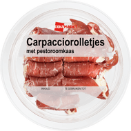 DekaMarkt Carpacciorolletjes met pestoroomkaas