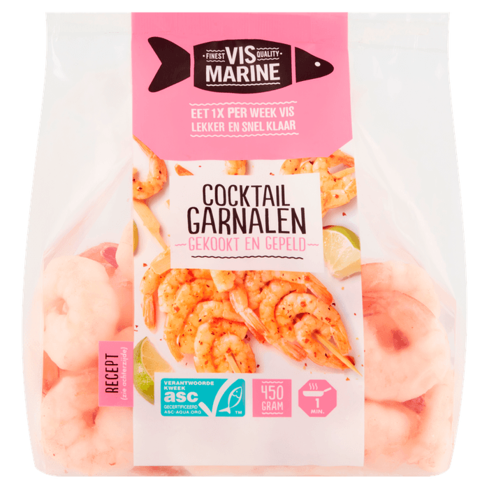 Vis Marine Cocktailgarnalen staart gepeld