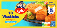 Iglo Vissticks omega 3 10 stuks