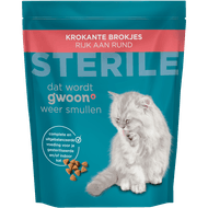 G'woon Kattenvoer sterile krokante brokjes met rund