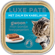 G'woon Kattenvoer alu pate zalm & kabeljauw