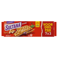 Sultana Fruitbiscuit naturel voordeelpak 7x3 st.