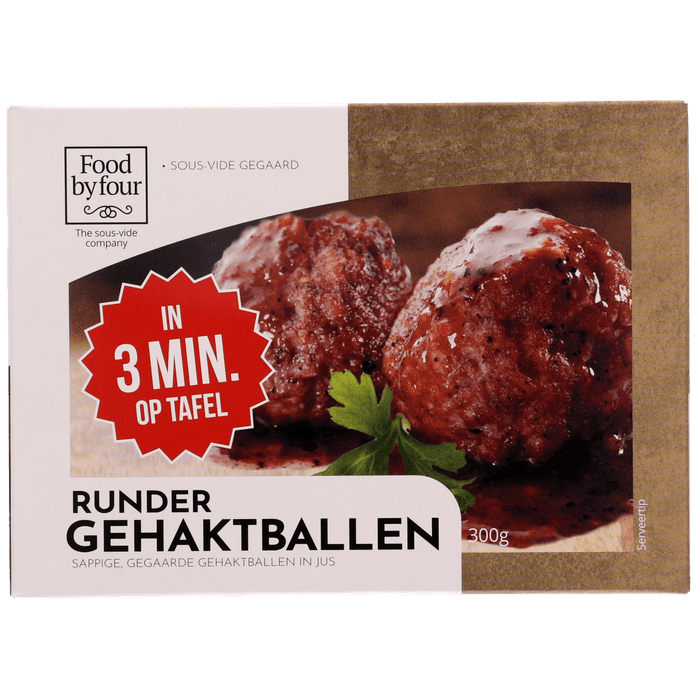 Food by four Gehaktballen gegaard