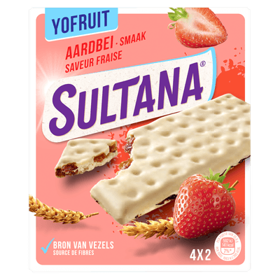 Sultana Yofruit aardbei 4x2 stuks