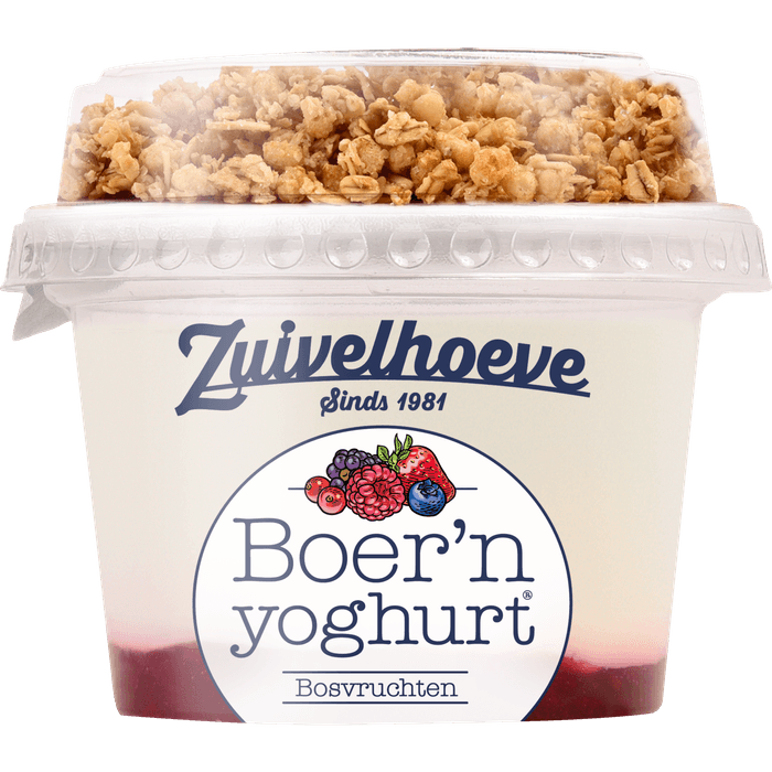Zuivelhoeve Boern yoghurt muesli bosvruchten