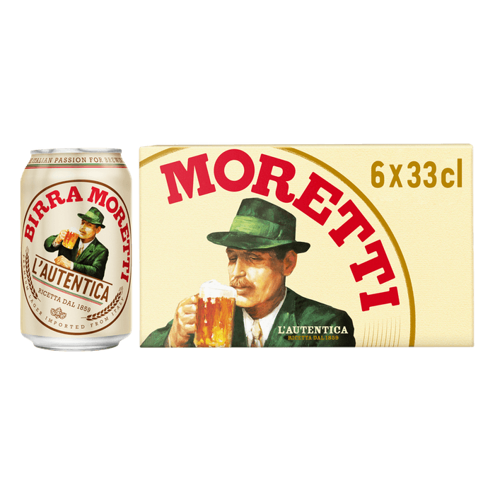 Birra Moretti Pilsener 6x33 cl