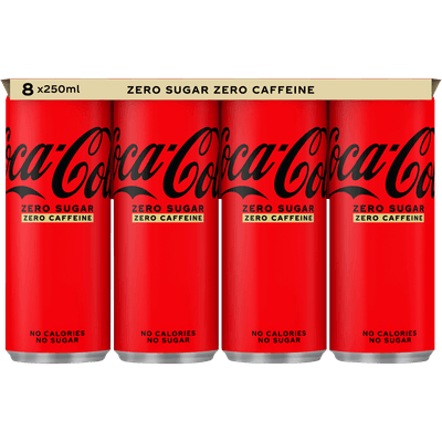 Coca-Cola Zero no caffeine 8x25 cl