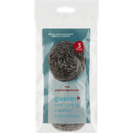 G'woon Pannensponsen roestvrijstaal