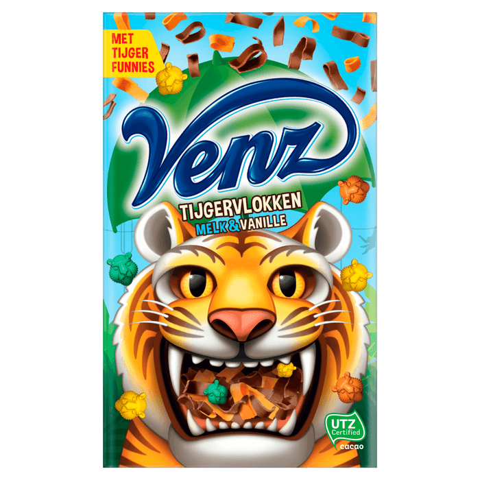 Venz Rimboe tijgervlokken melk & vanille