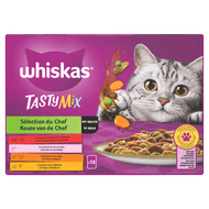 Whiskas Kattenvoer tasty mix vlees saus 1+ jaar