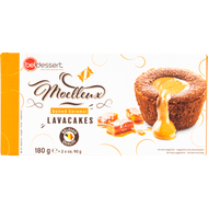 Beldessert Lavacake chocolade karamel 2 stuks