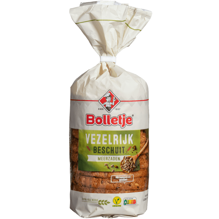 Bolletje Beschuit vezelrijk meerzaden 10 stuks