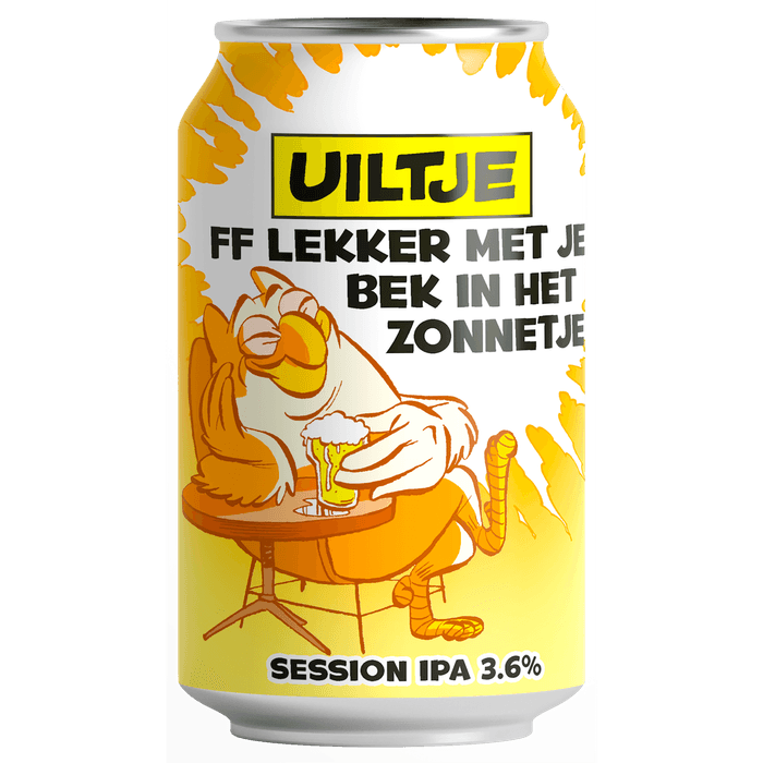 Uiltje Ff lekker met je bek in de zon
