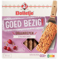 Bolletje Goed bezig krokante graanrepen cranberry