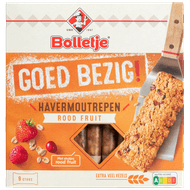 Bolletje Goed bezig stevige reep rood fruit 9 stuks