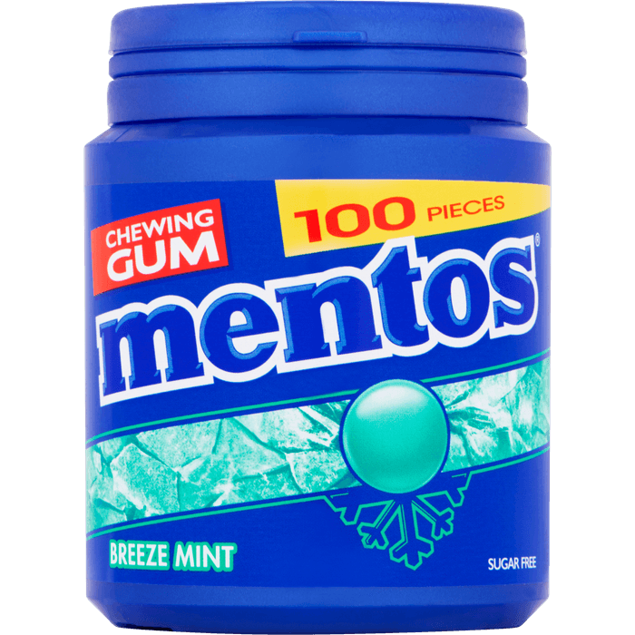Mentos Kauwgom breezemint XL 100 stuks