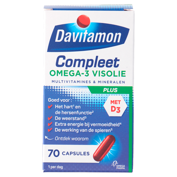 Davitamon Compleet plus omega 3 visolie