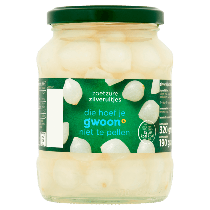 G'woon Zilveruitjes zoetzuur