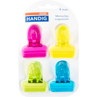 Altijd handig Memo clips magnetisch 4 stuks