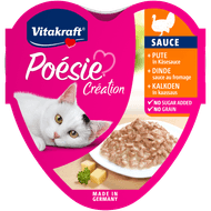 Vitakraft Kattenvoer poesie kalkoen in kaassaus