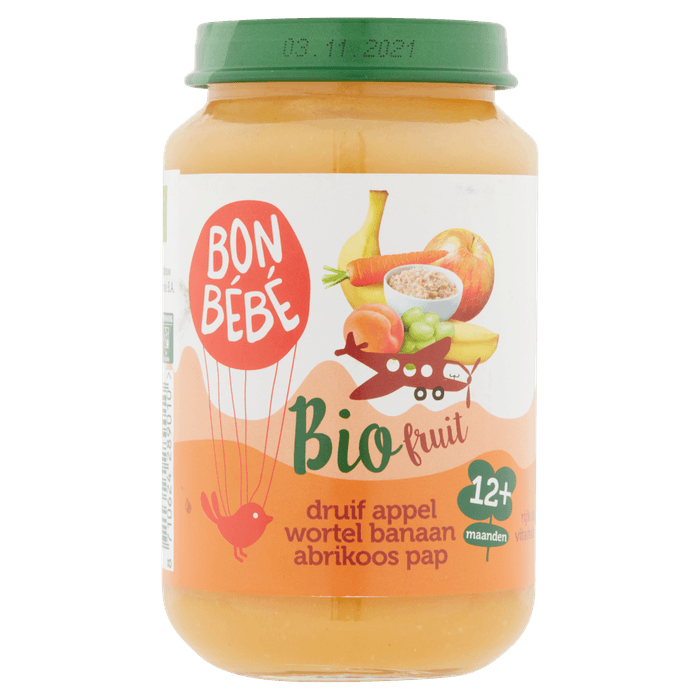 Bonbébé F1201 bio druif app wort banaan pap