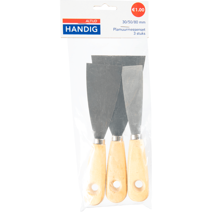 Altijd handig Plamuurmessen 3-delig