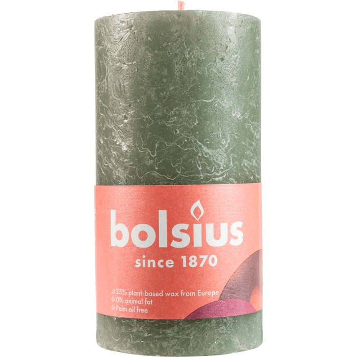 Bolsius Kaars rustiek fresh olive