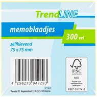 Sorbo Memoblaadjes 75x75mm geel