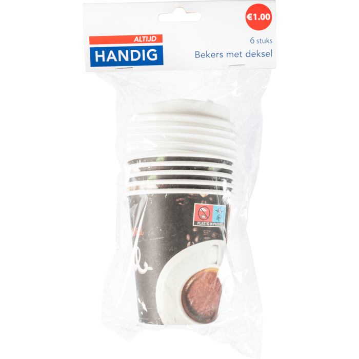 Altijd handig Beker papier set 12 stuks