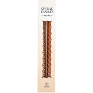 Swirl Spiraalkaarsen terra