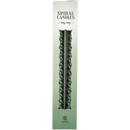 Swirl Spiraalkaarsen groen