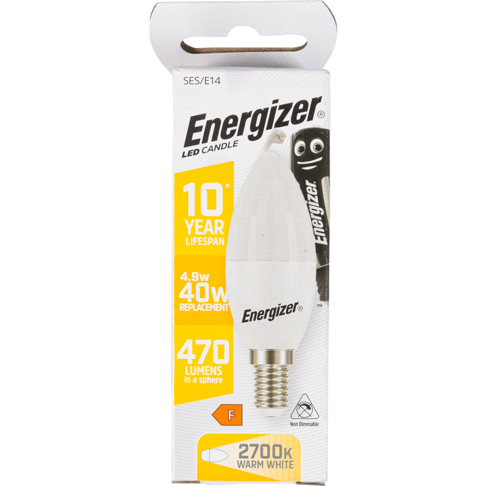 Non food Energizer smd led kaars e14 4.9 lumen 2700