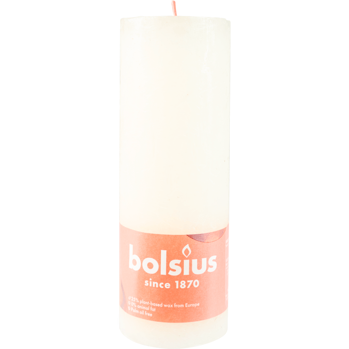 Bolsius Kaars rustiek ivoor